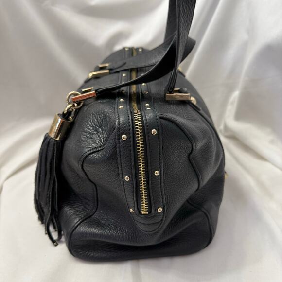 Vintage 2002 JUICY COUTURE Y2K Soft Leather Deveo Bag With Tassel - Picture 5 of 12
